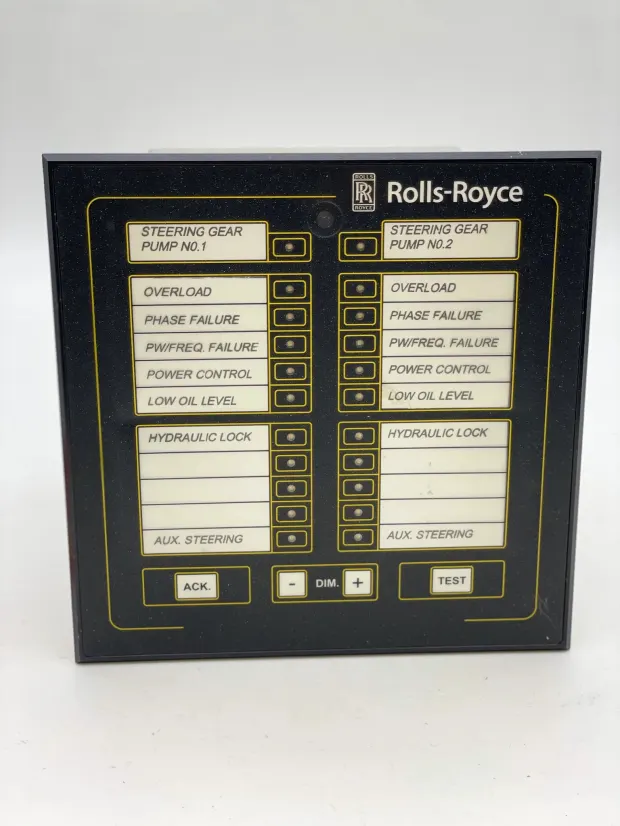 ROLLS-ROYCE AS02-0120-003 Marine Steering Gear Alarm Panel