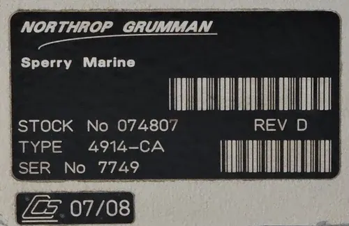 Sperry Marine NAVIGAT X MK 1 Digital Gyro Compass System